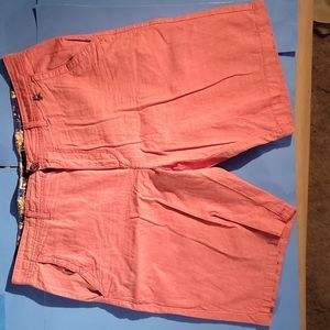 Salmon cotton shorts